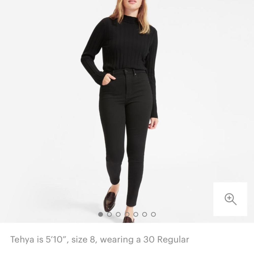 high rise skinny black pants